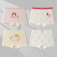 thumbnail image 2 of Bovxnpu Boys Girls Underwear Toddler Panties, 4PC Girls Cotton Boxers Briefs, Children's Underwear Cotton Flat Corner Pants Summer Thin Style Underwear 8 Years, 2 of 3