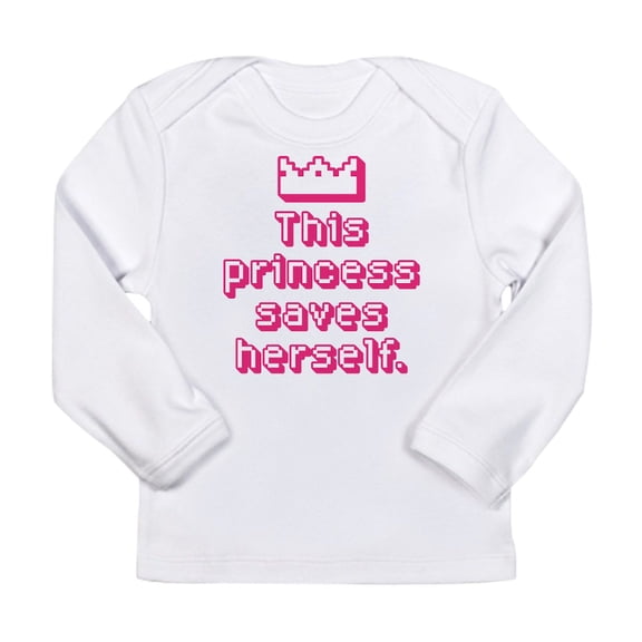 CafePress - This Princess Saves Herself Long Sleeve T Shirt - Long Sleeve Infant T-Shirt