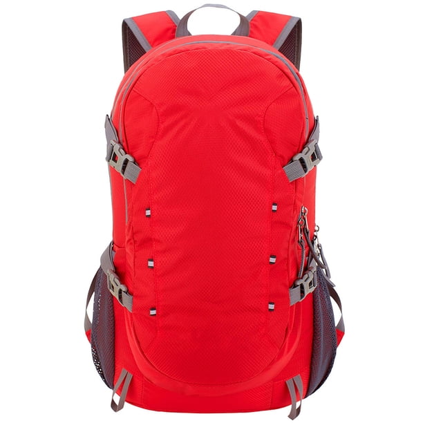 Qarigey de senderismo multifuncional de nailon para entusiastas del aire libre equipo de Camping ligero Mochilas rojo