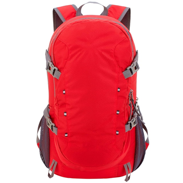 Guardoinrt Convenient And Versatile Camping Backpack Easy To Carry Foldable Nylon Backpack Lightweight red 1Set