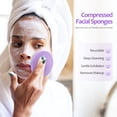 thumbnail image 3 of 120 pcs esponjas faciales comprimidas con esponjas de limpieza de la cara esponjas de la cara para mujeres y niñas, 3 of 7