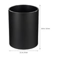 thumbnail image 5 of Raindrops Black Metal Pen Holder for Desk, 1-Pack Aluminum Alloy Pen Organizer Container for Home and Office, 5 of 8