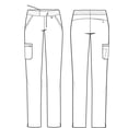 thumbnail image 7 of Healing Hands Purple Label Scrub Pants for Women Drawstring with 6 Pockets Wine 2XL, 7 of 7