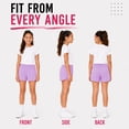 thumbnail image 2 of RBX Girls Athletic Shorts - Active Performance Mesh Jersey Gym Shorts Activewear for Outdoor Play, 2 of 7