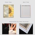 thumbnail image 5 of Sunflower Wall Decor Inspirational Quotes Canvas Wall Art Rustic Farmhouse Sunflower Artwork for Bathroom Bedroom Office Kitchen Framed Ready To Hang (12 X 15 inch, Yellow - Flower), 5 of 5