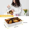 thumbnail image 5 of Thanksgiving PU Leather Necklace Holder with Removable Compartment, Portable Display Case and Decorative Box - Jewelry Organizer, 5 of 6