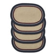 thumbnail image 3 of VHC Brands Braided Cotton Placemat 10x15 Set of 4, Cotton Dining Room, Kitchen Placemat, Dining Table Placemats, Woven Place Mat, Stenciled, My Country Collection, Oval 10x15, Stars, Navy, 3 of 3