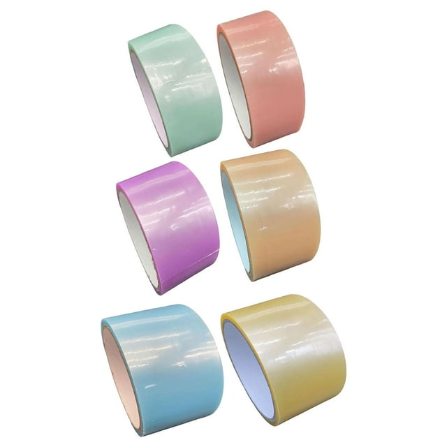 GUOOL 6Pcs Sticky Ball Tapes Decorative DIY Making Ball Gift Handmade Educational Toys 4.8cm 6cm 7.2cm