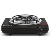 Elite Gourmet ESB100B 1-Coil Black Electric Hot Plate