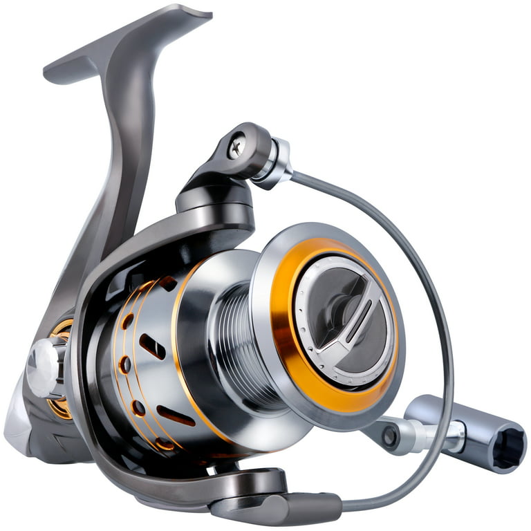 Sougayilang Fishing Reel Spinning - 12+1BB Ultralight Smooth Powerful  Spinning Reels for Bass Fishing