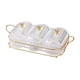 thumbnail image 1 of Plato de servir dividido Crown con soporte, plato para aperitivos, plato para dulces y con estilo C, 1 of 9