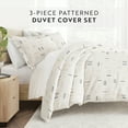 thumbnail image 5 of Noble Linens Clay Geo Dash 3-Piece 3-Piece Duvet Cover Set, Full/Queen, 5 of 10
