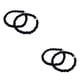 thumbnail image 3 of Vogacara Cinturón de polainas Material de poliéster de goma duradera Manténgase apretado Bandas para botas Negro Type1 NO1 Vogacara CBP214308, 3 of 6