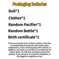 thumbnail image 5 of 1 Pc 18 Inch Handmade Lovely Levi Bebe Reborn Doll 3D Painted Skin Newborn Baby Doll Cloth Body(genderless) Pacifier Send Random, 5 of 5