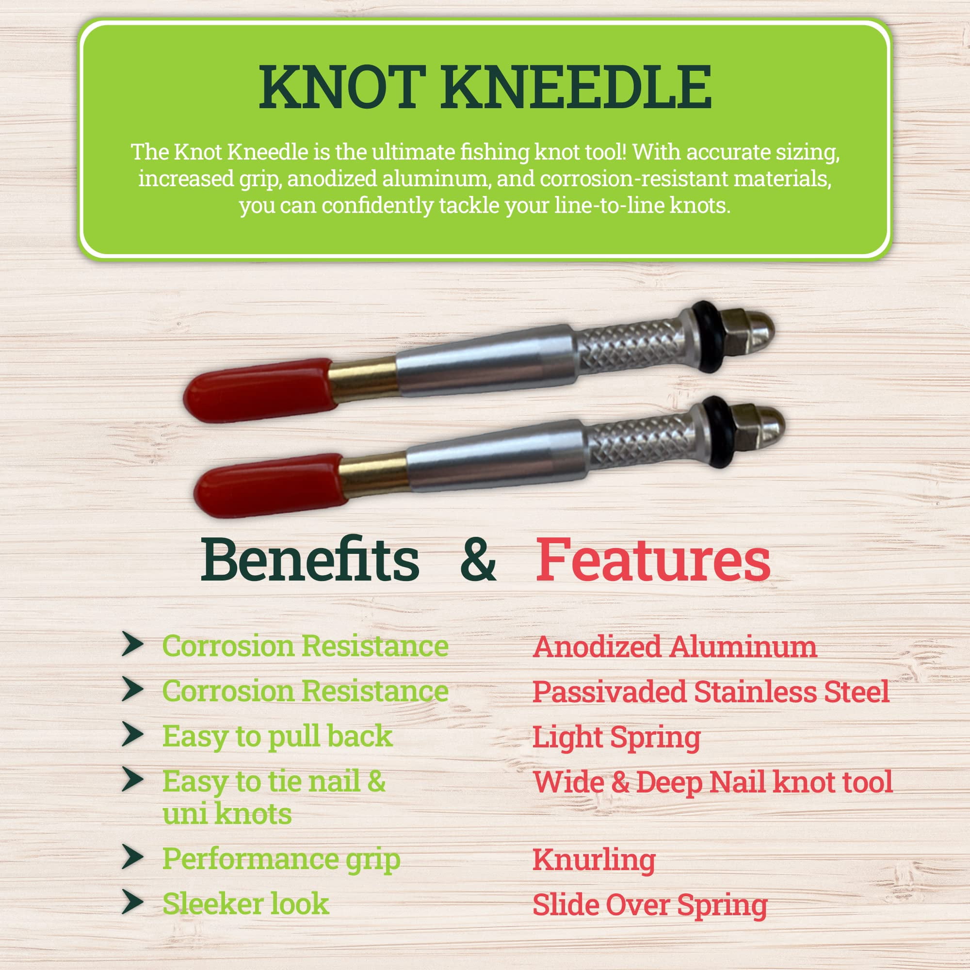 KNOT KNEEDLE Catch Lunker Bundle 2 Epic, Fishing Accessories of 2 Zingers, Fly Straightener, Fly Fishing Box, Fishing Knot Tying Tool Tie 25+ Basic and Advanced Knots - 5-Piece Bundle