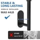 thumbnail image 2 of Soportes para cortinas Hoousuper 304 de acero inoxidable negro, 4 unidades, 2 of 7