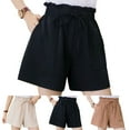 thumbnail image 6 of Women Summer Shorts Korean Wide Leg Pants Flower Bud High Waist Casual Pants, 6 of 11