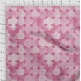 thumbnail image 4 of oneOone Cotton Silk Pink Fabric Geometric Watercolor Polka Quilting Supplies Print Sewing Fabric By The Yard 42 Inch Wide, 4 of 4