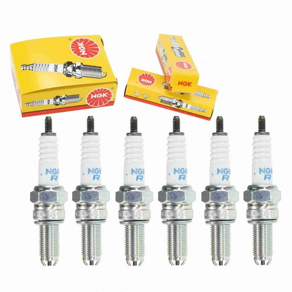 6 pc NGK 4548 Standard Spark Plugs for 09482-00410 4155 653 92070-1145 92070-1264 94701-00395 94701-00403 94703-00403 E3.38 G57C RG92DC U27ETR Ignition Wire Secondary