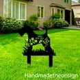 thumbnail image 3 of Handmadetneonsign Wire Fox Terrier Dog Metal With Stake, Dog Metal Name Sign, Terrier Dog Metal Stake 67151, 3 of 5