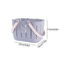 thumbnail image 3 of Qholemyo Bathroom Portable Plastic Bath Basket For Student Use Shower Shampoo Storage Easy To Carry Bathroom Organizers And Storage Storage Basket, 3 of 6