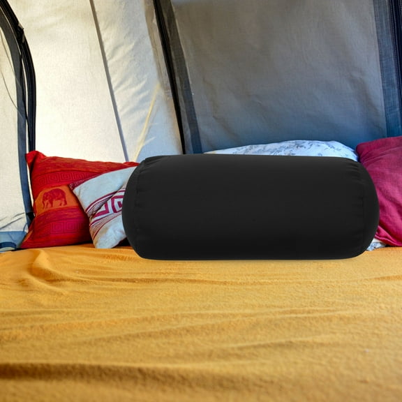 WEAVILUX 1Set Neck Pillow For Sleeping Cylindrical Design for Travel and Sofa Use in Black