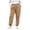 Khaki, variant on Tsivenald Womens Cargo Jogger Sweatpants High Waisted Drawstring Pants with Pockets Elastic Waist Casual Lounge Athletic Sweat Pants
