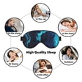 thumbnail image 7 of Goofa Blue Marble And Gold Printed Sleep Eye Mask for Men Women, Zero Eye Pressure Sleeping Mask, Light Blocking Night Blindfold, Soft Eye Shade Cover, 7 of 7