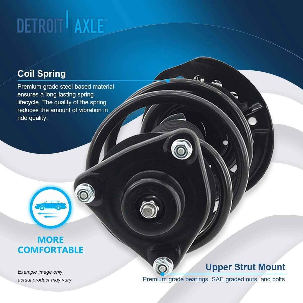 Detroit Axle - Front Struts for 2011 2012 2013 Kia Optima [For Korea Built and Sport Suspension Models Only] 2 Complete Struts with Coil Springs Replacement Quick Install Ready Strut Shock Assembly