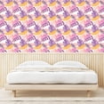 thumbnail image 3 of Ambesonne Tropical Abstract Peel & Stick Wallpaper for Home, Retro Floral Vibe, 13"x100", Mauve Pale Rose and Mustard, 3 of 5