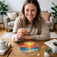 thumbnail image 4 of Acrylic Jigsaw Puzzle Sun-Catching Window Decoration, 7.4 Inches, Suitable For Garden Decoration, Suitable As Birthday Gifts Or Home Decorations Graduation Gift Mother'S Day Gift For Mom Home Decor, 4 of 6