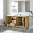 thumbnail image 4 of Vanity Art 60" Bathroom Vanity with Sink and Engineered Marble Top, Freestanding Storage Cabinet with 2 Drawers, 2 Shelves and 1 Flip Down Tray, 4 of 8