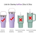 thumbnail image 2 of Replacement Lid for Stanley IceFlow Tumbler with Flip Straw 30oz 20oz Black, 2 of 5