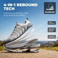 thumbnail image 3 of NORTIV 8 Men's Waterproof Hiking Shoes Non-Slip Lightweight for Walking Comfort Outdoor Trekking Camping Climbing Daily Fashion Sneakers Armadillo FieldLite, 3 of 8