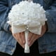 thumbnail image 5 of Minnieouse Impresionante ramo de novia - Materiales de bajo mantenimiento Flores Ramo de novia Decoración de boda Cinta roja brillante Cinta roja brillante 10piezas, 5 of 6