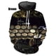 thumbnail image 2 of Sudadera con capucha con estampado 3D de tambor de jazz para hombre, sudadera con personalidad a la moda, ropa de calle de hip hop, sudaderas con capucha para hombre, 2 of 4