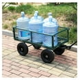 thumbnail image 6 of Wagon with Removable Sides Can be Used in Farms, Warehouses etc l Garden Dump cart- A Must-Have for Your Dream Garden Garden Essential- Dump cart Solid an PU Wheels (Green Solid Wheels), 6 of 8