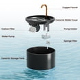 thumbnail image 2 of Fuente de agua para gatos MISFANS 2.1 L de cerámica con boquilla de cobre, 2 of 6