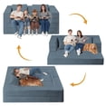 thumbnail image 4 of Sofá cama futón convertible 3 en 1 Cansunna con cojín, 4 of 9