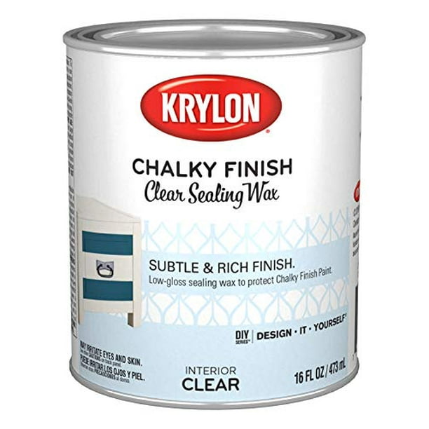 Krylon K0421700013 Chalky Finish, Quart, Clear