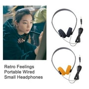 Lightweight Adjustable Classic Vintage 80's Headphones for Walkman PC-MP3 Laptop W4E1