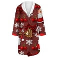 thumbnail image 4 of Peignoirs pour Femmes Peignoir Long Chaud Tendance à Manches Longues d'Hiver Pyjama Robe de Nuit, 4 of 5