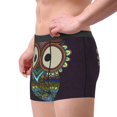 thumbnail image 2 of Honeii Boho Owl Men's Underwear Boxer Briefs Pack, ComfortSoft Boxer Brief for Men, Moisture-Wicking Breathable-Medium, 2 of 5