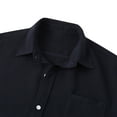 thumbnail image 5 of Wavsuf Mens Shirts Summer Turndown Beach Hawaiian Black Shirts Size 3XL, 5 of 9