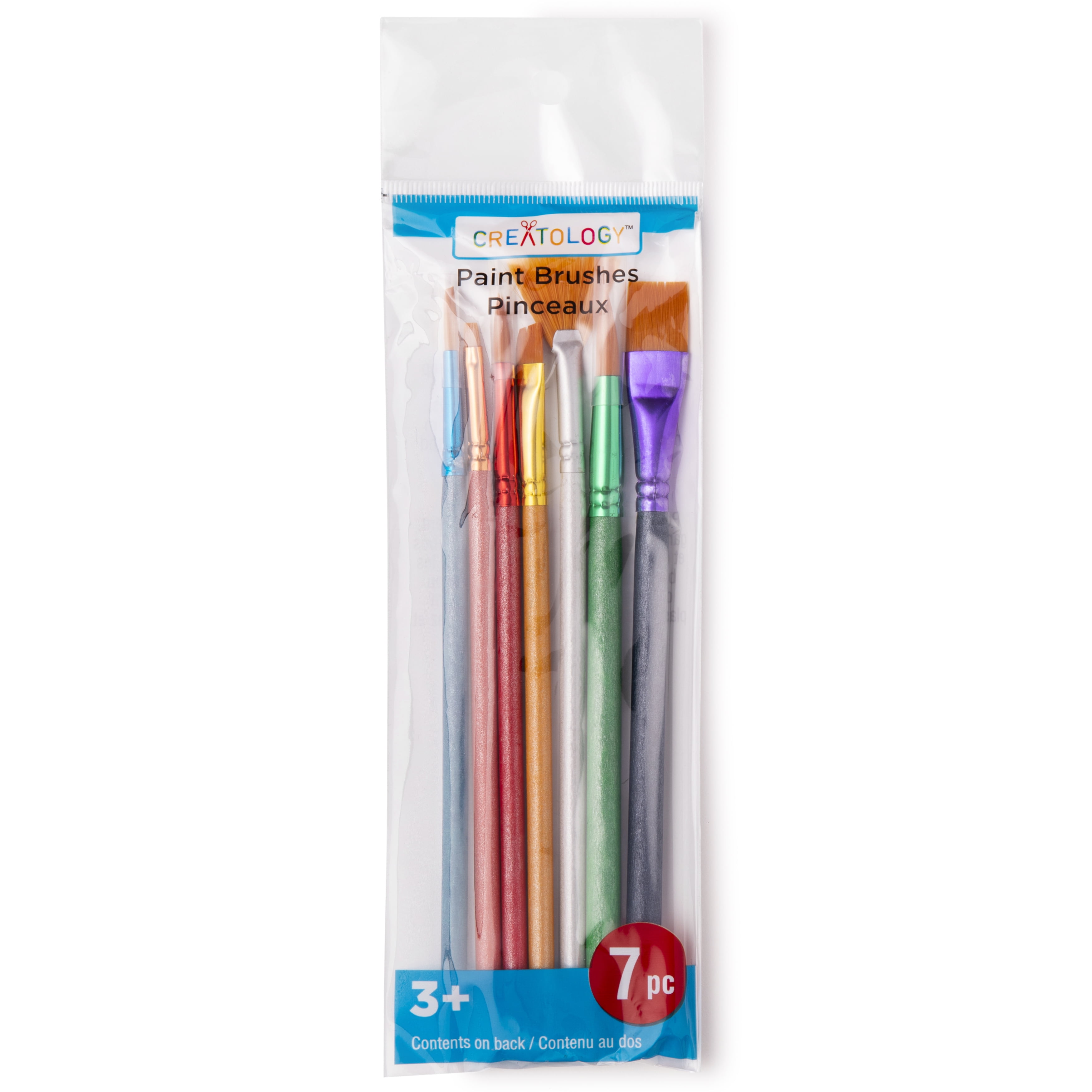 12 Packs: 7 ct. (84 total) Metallic Paint Brushes by Creatology