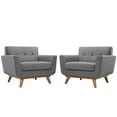 thumbnail image 5 of Modway Engage Fauteuil en Tissu en Gris Expectation (Ensemble de 2), 5 of 5