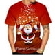 thumbnail image 1 of Camisetas navideñas con estampado 3d divertido de Papá Noel, camisetas de gran tamaño, camisetas para hombre, camisas informales de vacaciones de verano con cuello redondo, ropa Harajuku para hombre, 1 of 4