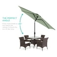 thumbnail image 2 of Best Choice Products 10ft Outdoor Steel Market Patio Umbrella w/ Crank, Tilt Push Button, 6 Ribs - Sage Green, 2 of 7
