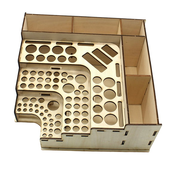 JWQFBC 1 Piece Quality Wood Model Painting Holder Pigment Ink Bottle Holder Paints Tool A