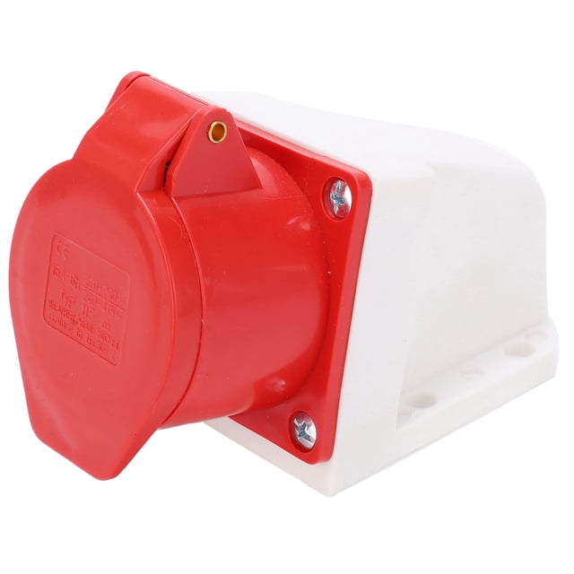 Peahefy 220V~415V 5 Pins 16A Dustproof Explosion‑Proof Wall Mount Socket Plug IP44 HOT